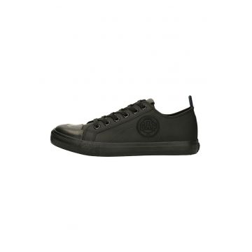 Pantofi sport de piele ecologica cu logo lateral