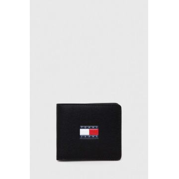 Tommy Jeans portofel bărbați, culoarea negru AM0AM12082