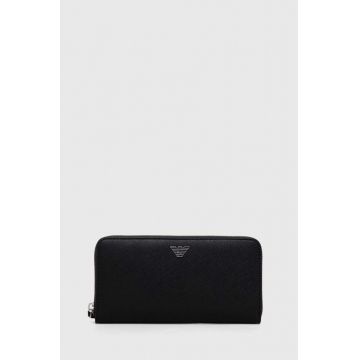 Emporio Armani portofel barbati, culoarea negru