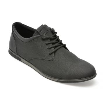 Pantofi casual ALDO negri, HERON004, din piele ecologica