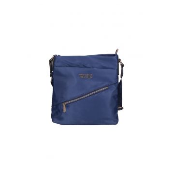 Geanta crossbody de piele ecologica cu buzunare exterioare