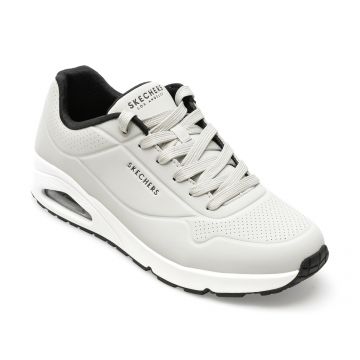 Pantofi sport SKECHERS gri, UNO, din piele ecologica