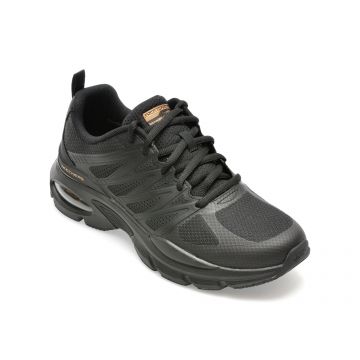 Pantofi sport SKECHERS negri, SKECH-AIR VENTURA, din material textil