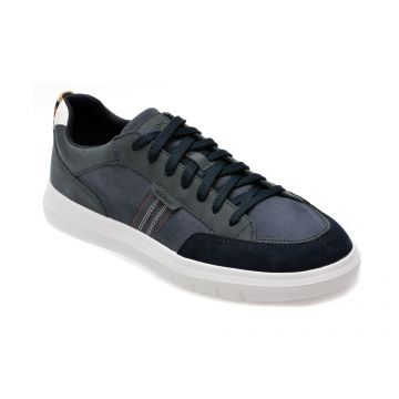 Pantofi casual GEOX bleumarin, U45B3B, din piele ecologica