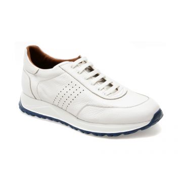 Pantofi casual LE COLONEL albi, 643541, din piele naturala