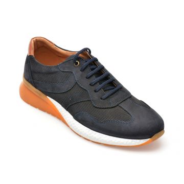 Pantofi casual OTTER bleumarin, 211111, din nabuc