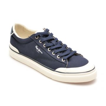 Pantofi casual PEPE JEANS bleumarin, BEN BASIC, din material textil