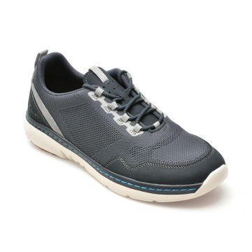 Pantofi CLARKS bleumarin, CLARKS PRO KNIT, din material textil