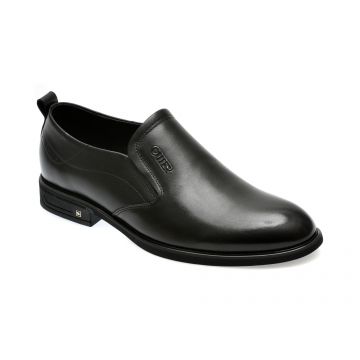 Pantofi eleganti OTTER negri, 37025, din piele naturala