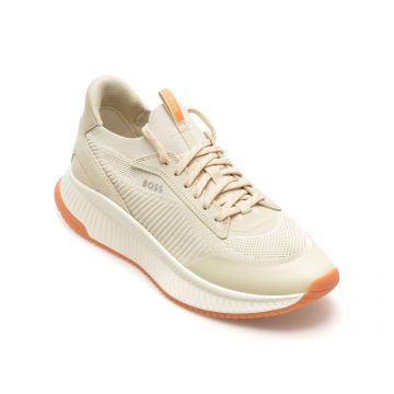 Pantofi sport BOSS albi, 89041, din material textil