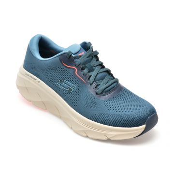 Pantofi sport SKECHERS bleumarin, D LUX WALKER 2.0, din material texil