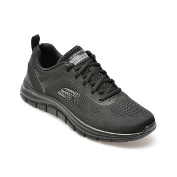 Pantofi sport SKECHERS negri, TRACK, din material textil