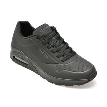 Pantofi sport SKECHERS negri, UNO, din piele ecologica