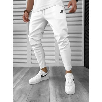 Pantaloni de trening albi conici 12604 81-4.1