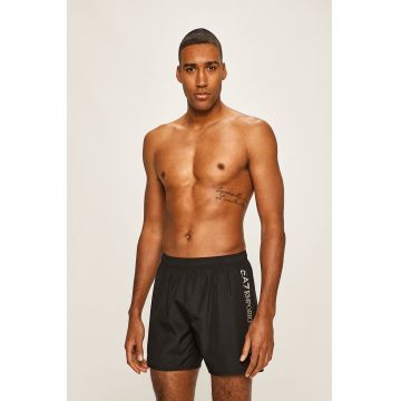 EA7 Emporio Armani Pantaloni scurți de baie culoarea negru