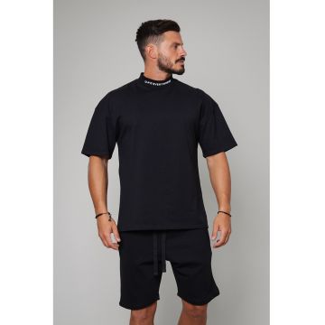 Set de bermude si tricou supradimensionat din amestec de bumbac - 2 piese