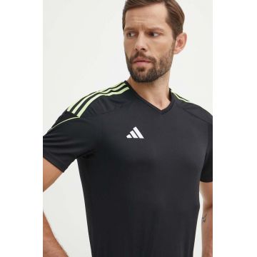 adidas Performance tricou de antrenament Tiro 23 League culoarea negru, cu imprimeu, IN8165