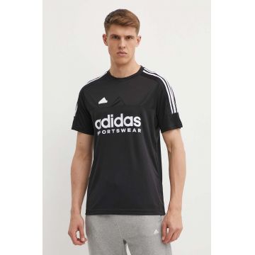 adidas tricou de antrenament Tiro culoarea negru, cu imprimeu, IP3779