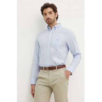 Gant camasa din bumbac barbati, cu guler button-down, regular