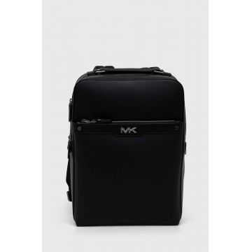 Michael Kors ghiozdan de piele barbati, culoarea negru, mare, neted