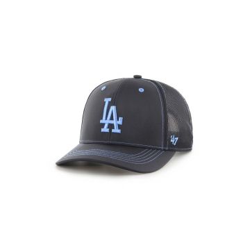 47 brand sapca MLB Los Angeles Dodgers culoarea negru, cu imprimeu, B-XRAYD12BBP-BK