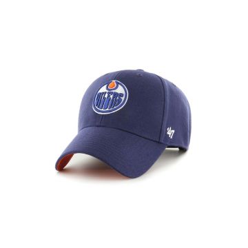 47 brand sapca NHL Edmonton Oilers culoarea albastru marin, cu imprimeu, H-BLPMS06WBP-LN