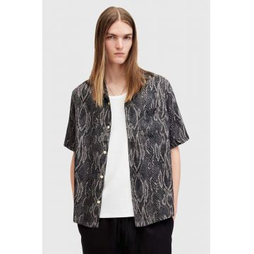 AllSaints camasa BOOMSLANG SS barbati, relaxed, M070SA