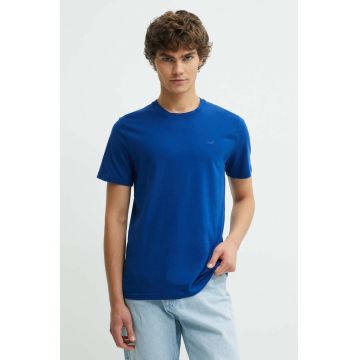 Hollister Co. tricou din bumbac barbati, neted, KI324-4089