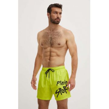 PLEIN SPORT pantaloni scurti de baie culoarea verde, PS24MBM05