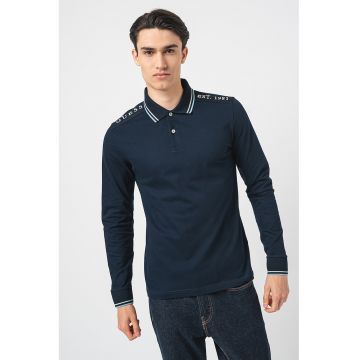 Bluza polo cu model uni