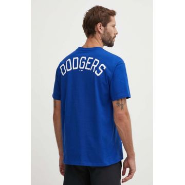 Nike tricou din bumbac Los Angeles Dodgers barbati, cu imprimeu