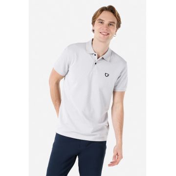 Tricou polo texturat