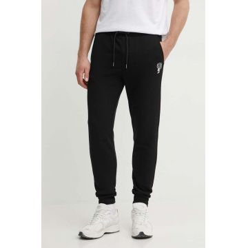 Karl Lagerfeld pantaloni de trening culoarea negru, cu imprimeu, 543910.705402