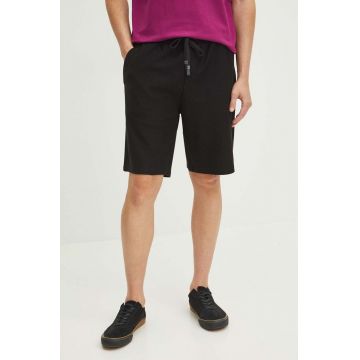 Medicine pantaloni scurti din bumbac culoarea negru