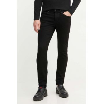 Pepe Jeans jeansi SLIM JEANS barbati, culoarea negru, PM207388XG9