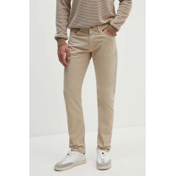 Gant pantaloni barbati, culoarea bej, mulata, 1000368