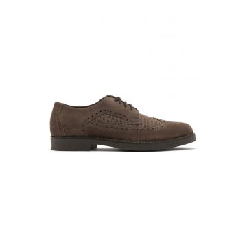 Pantofi derby de piele intoarsa Alfie