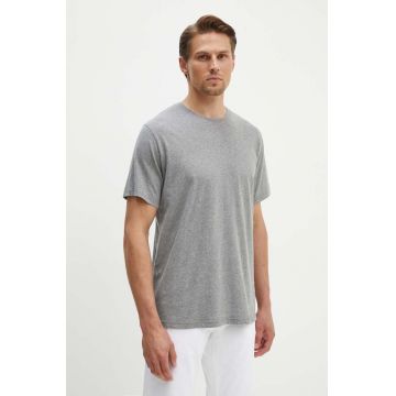 American Vintage tricou din bumbac barbati, culoarea gri, melanj, MVUP02AH24