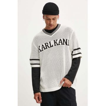 Karl Kani tricou barbati, culoarea bej, cu imprimeu, 6060230