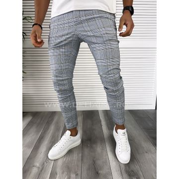 Pantaloni barbati casual in carouri B8004