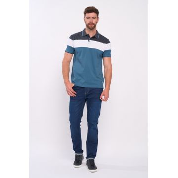 Tricou polo cu aspect pique