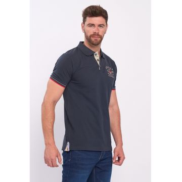 Tricou polo cu aspect pique