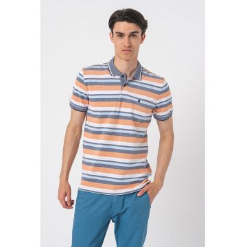 Tricou polo cu model in dungi