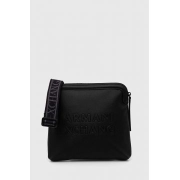 Armani Exchange borseta culoarea negru, 952656 4R836