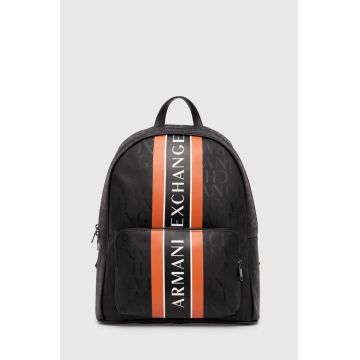 Armani Exchange rucsac barbati, culoarea negru, mare, modelator, 952394 CC831