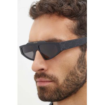 Gucci ochelari de soare barbati, culoarea negru, GG1591S