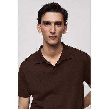 Tricou polo cu model uni Lino