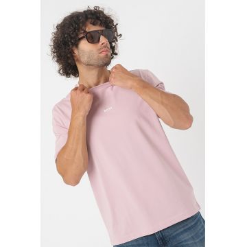 Tricou relaxed fit cu decolteu la baza gatului Chup