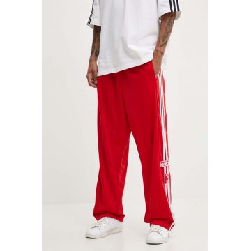 adidas Originals pantaloni de trening culoarea rosu, cu imprimeu, IY9924