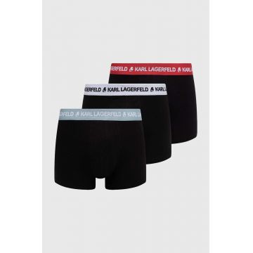 Karl Lagerfeld boxeri 3-pack barbati, culoarea negru